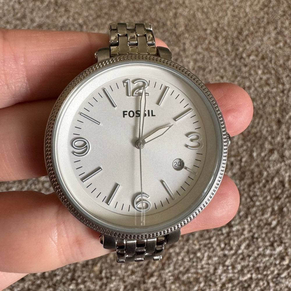 Fossil Watch - Heather Silver 42mm Stainless Steel Ladies
